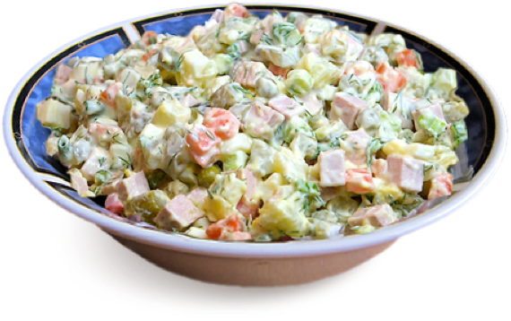 decorative image of olivie salad